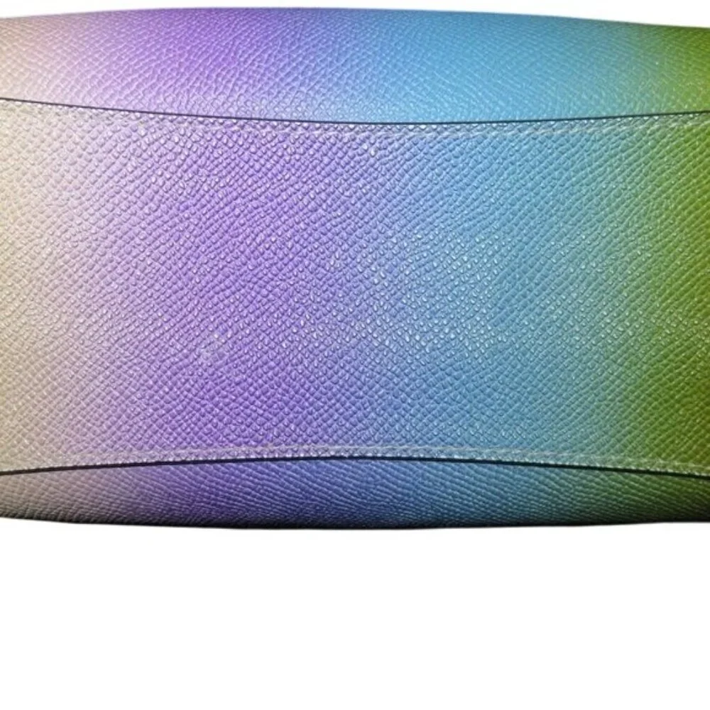 Coach Mini Bennett Cross grain leather Crossbody in Gradient Ombre Dégradé 91456